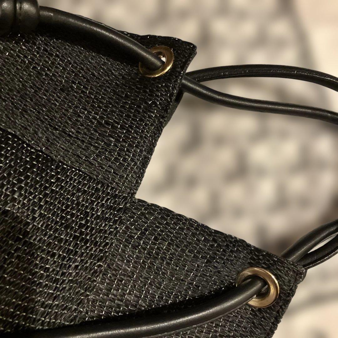 ヴィオラドーロ　かご　バッグ　ブラック　アバカv-8486 MIRO 肩掛け