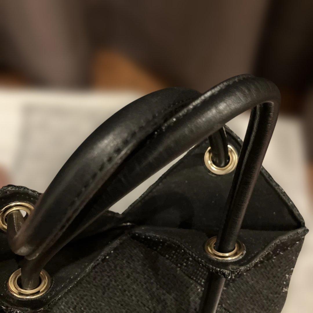 ヴィオラドーロ　かご　バッグ　ブラック　アバカv-8486 MIRO 肩掛け