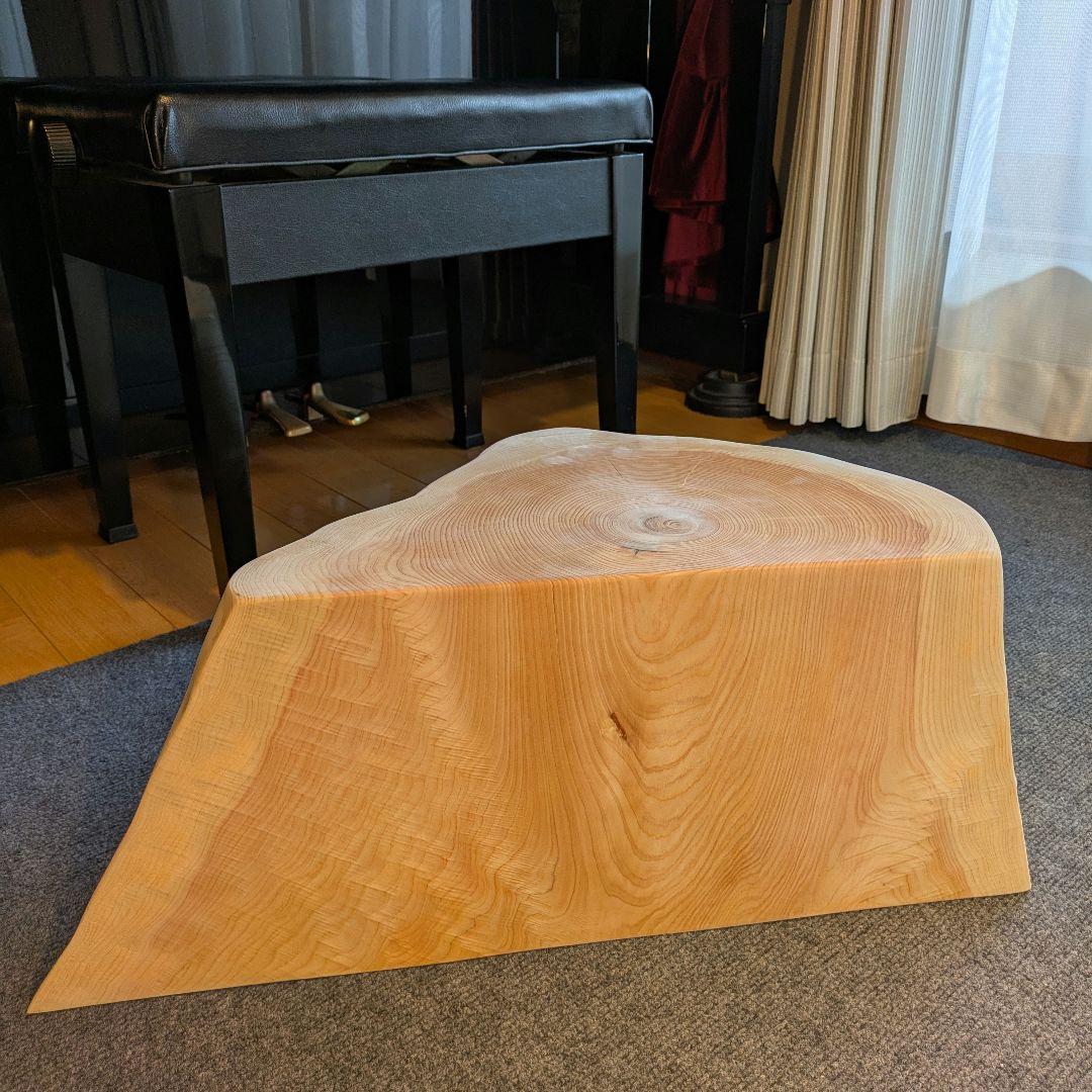 まな　天然檜　切り株　椅子　スツール　テーブル　高さ約25㎝