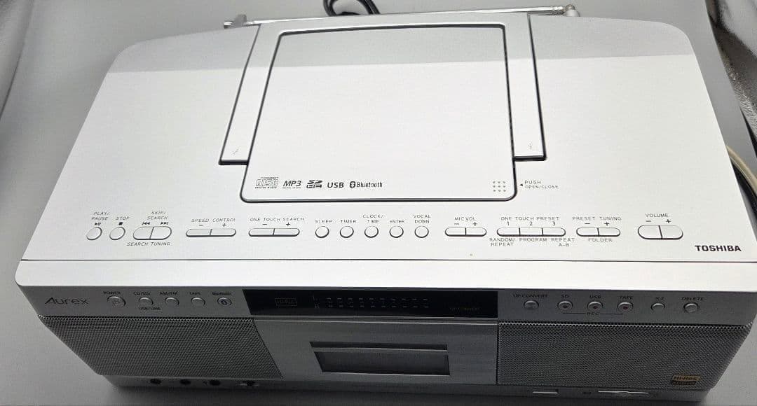 東芝 AUREX CDラジオカセット　Aurex TY-AK2　2022年式