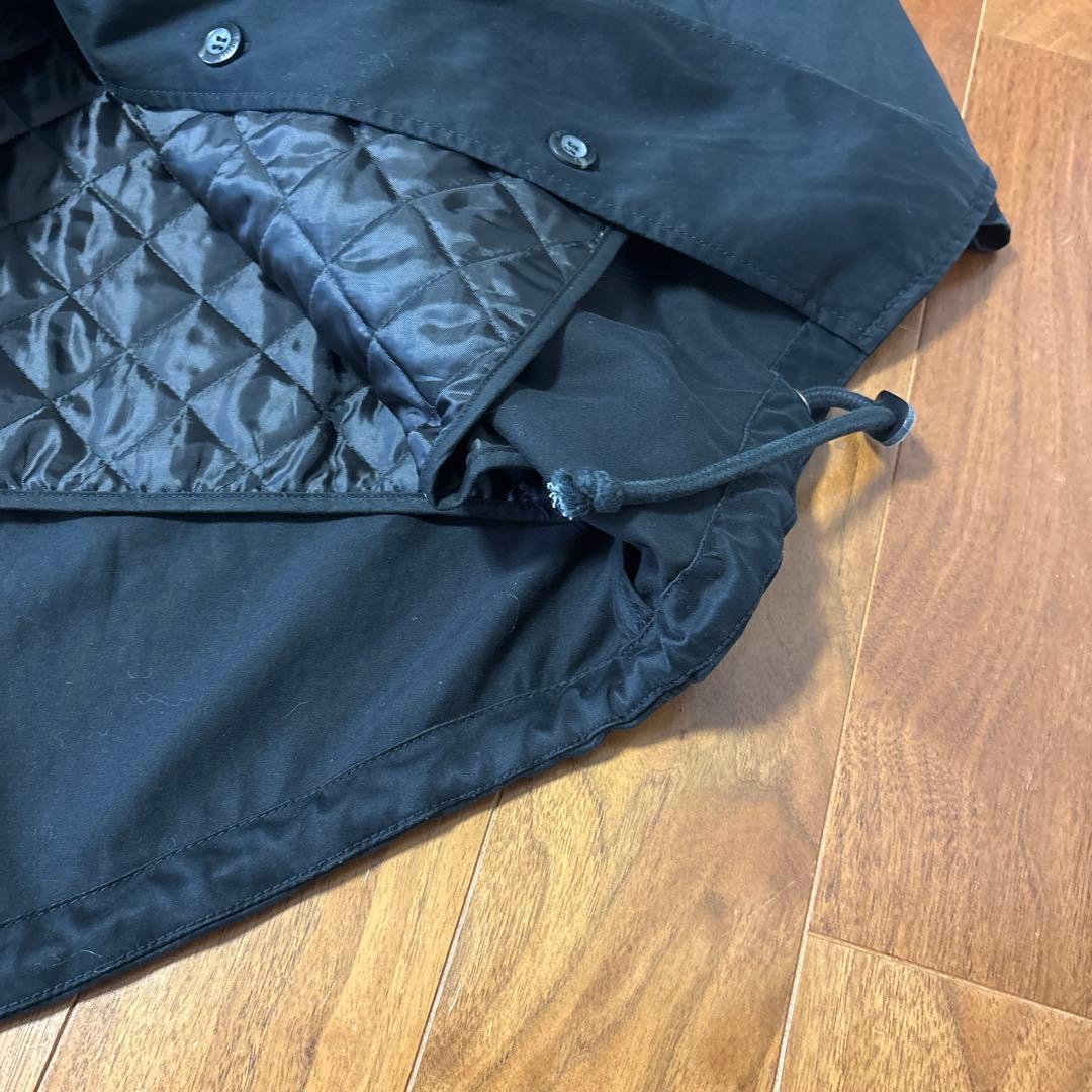 DIESEL☆ブラック モッズコート　ボアキルティングライナー付き☆美品