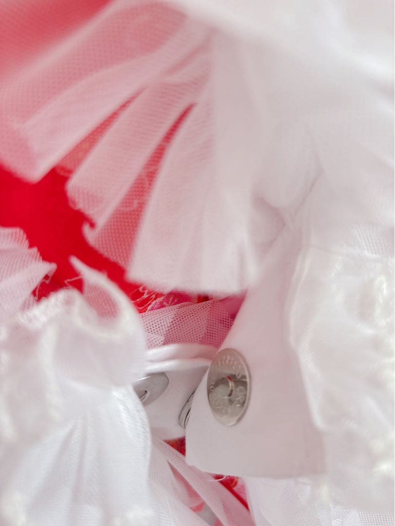 ◇被布エプロン　被布チュール◇七五三　ホワイト