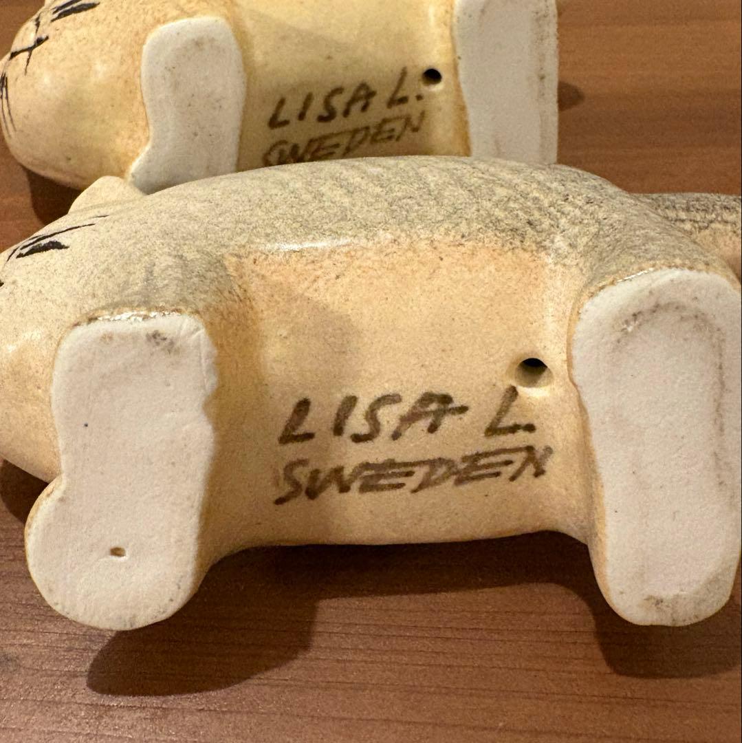 リサラーソン ふたごのMIKA グレーの兄 ブラウンの弟