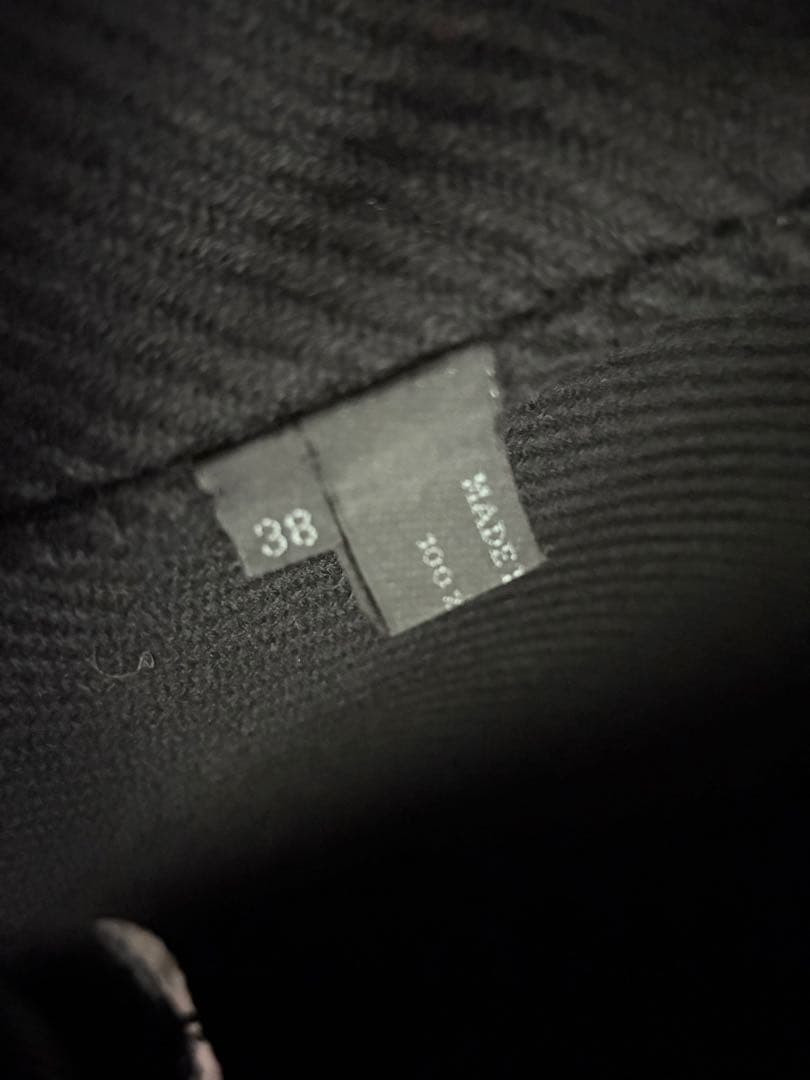 PRADA プラダ ウール100% コート サイズ38 薄手 ブラック レア品