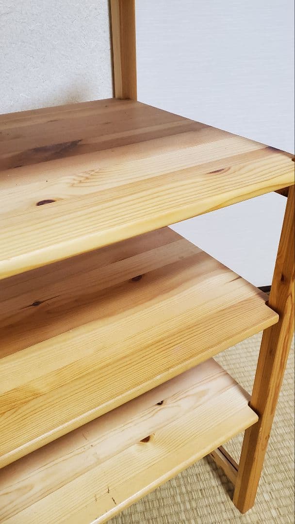 無印良品　パイン材ユニットシェルフ・５８ｃｍ幅・小　追加棚板付き