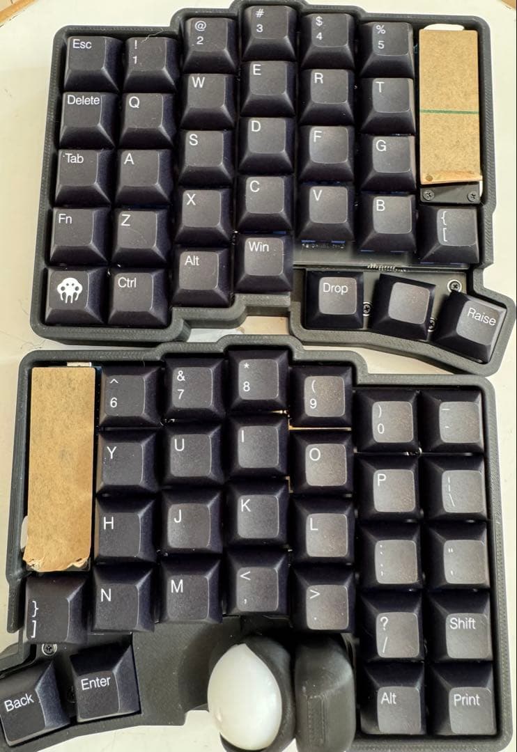 【新品】keyball61 完成品、メインスイッチ、メインキーキャップなし