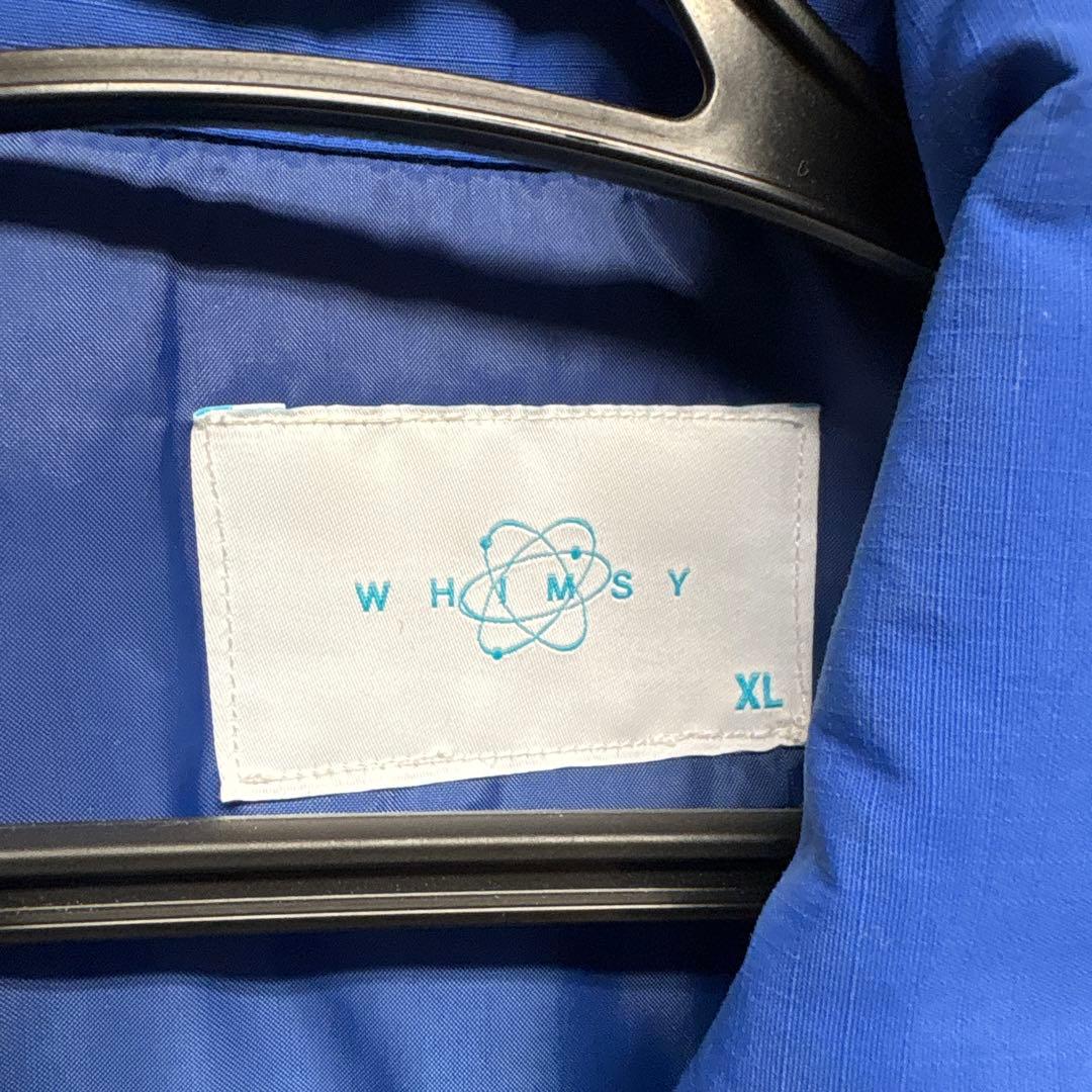 WHIMSY XL ブルー ナイロンジャケット　ダウン
