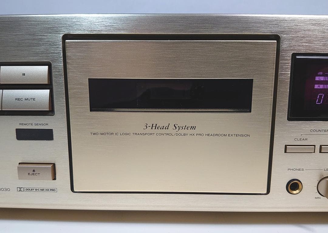 【オーバーホール品】TEAC カセットデッキ「V-1030」高音質3ヘッド★