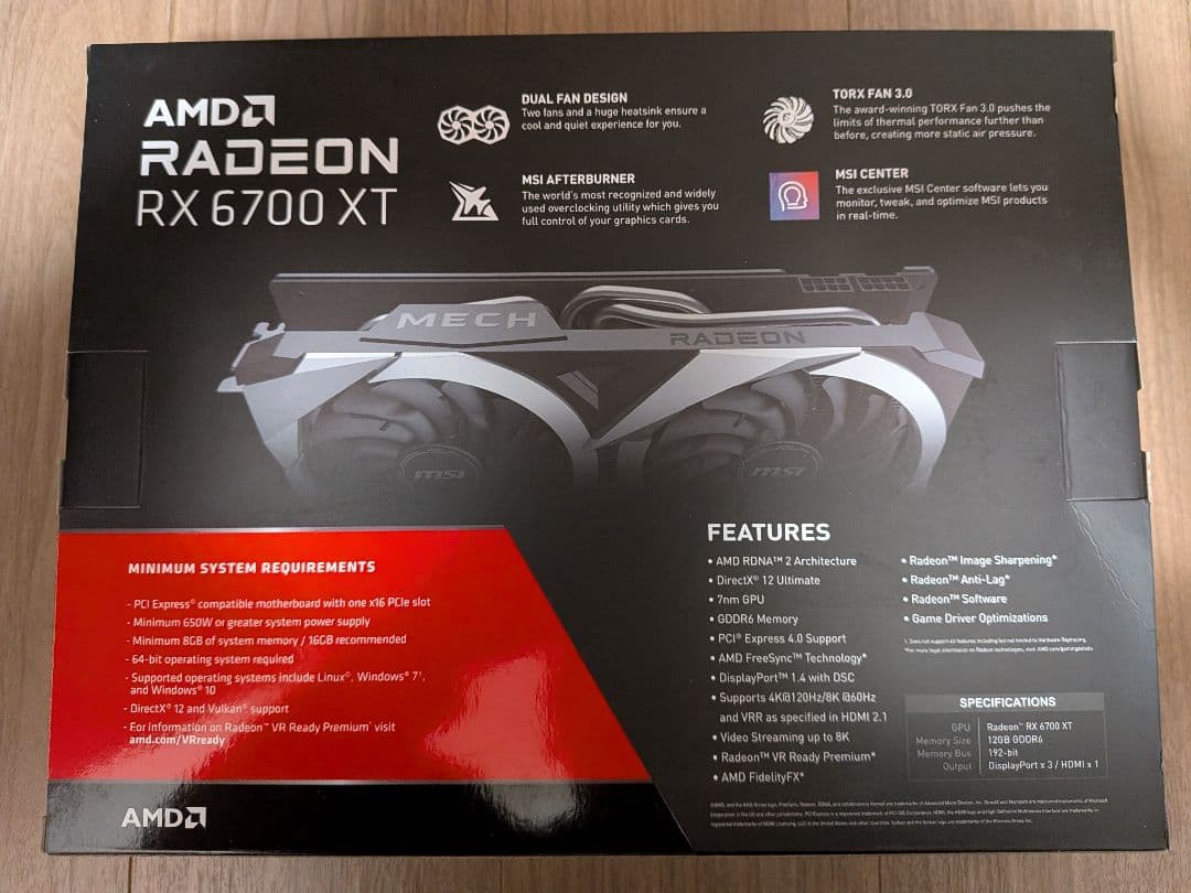 MSI MECH Radeon RX 6670XT グラフィックボード