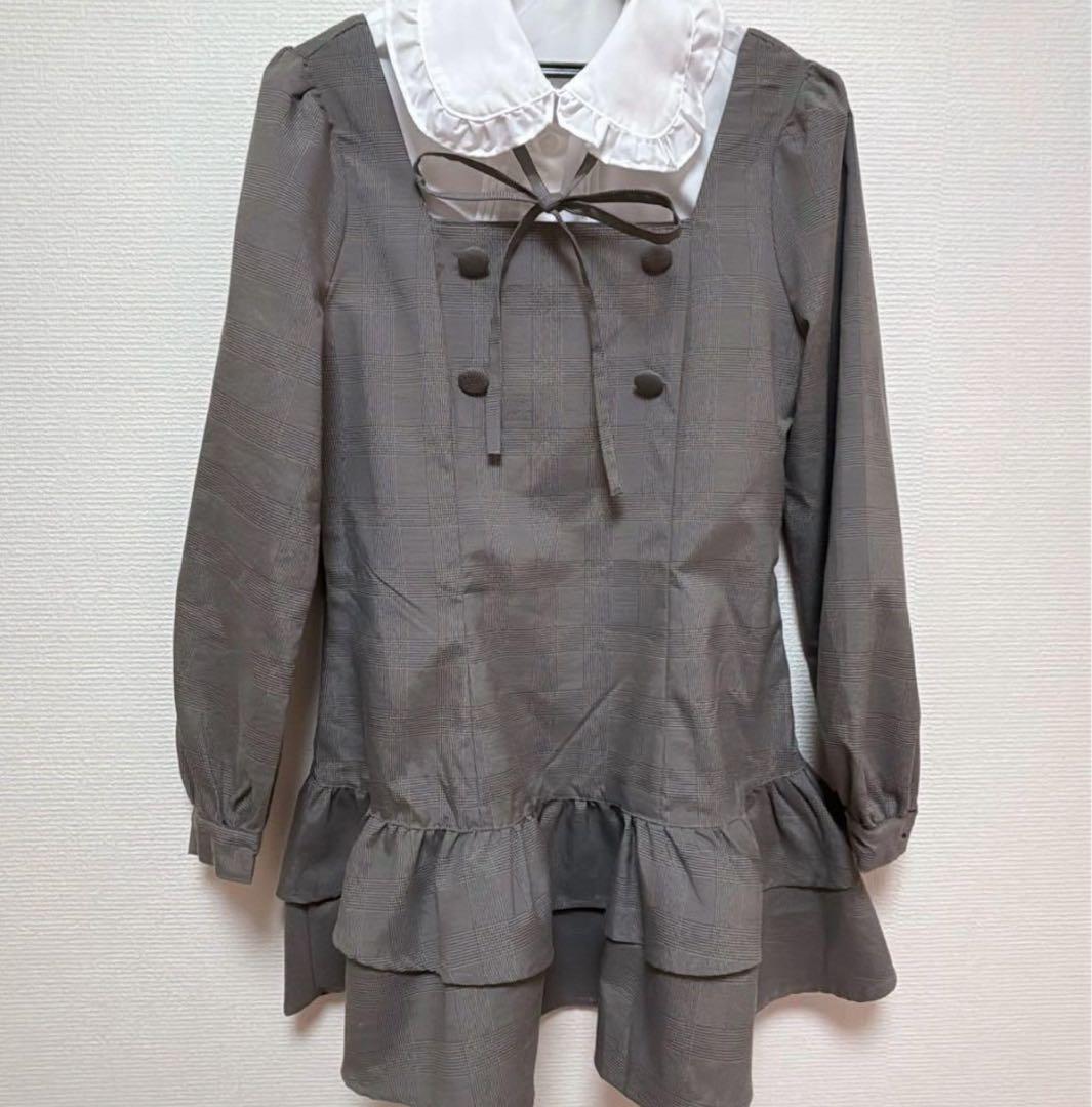 Pal elfy パルエルフィー クラシカルシャツレイヤードワンピース