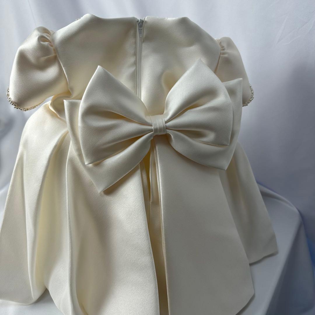 ビジュー付きベビードレス　1歳用