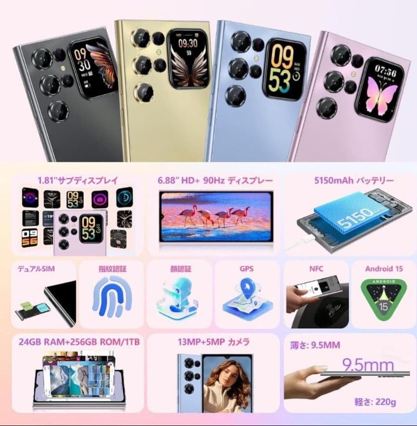 【ほぼ未使用】OUKITEL C62 　ブルー