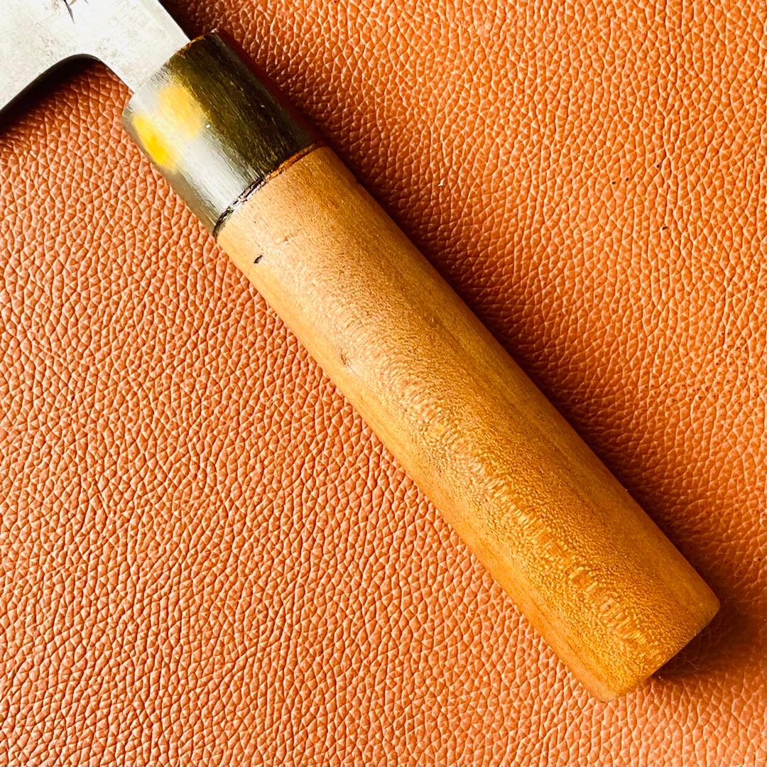 正本作　水牛柄付　大出刃包丁　刃渡り　205mm　手研ぎ済み