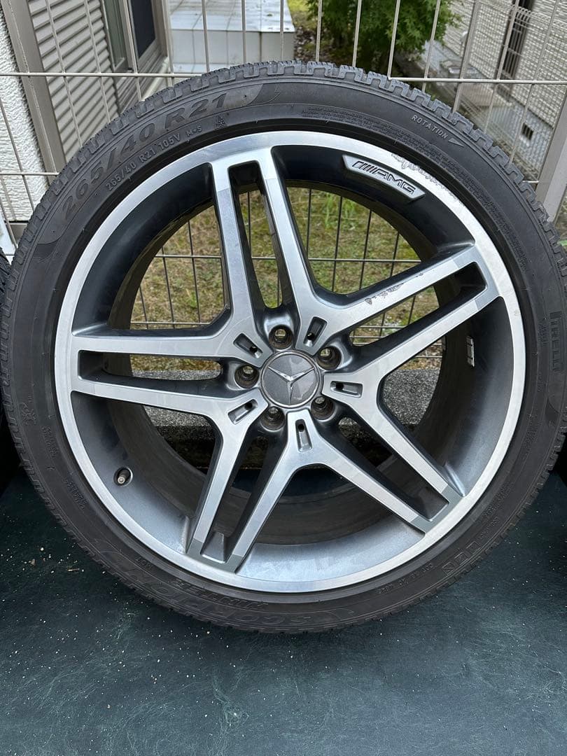 【送料込み】AMG メルセデスベンツ 21インチタイヤホイールセット