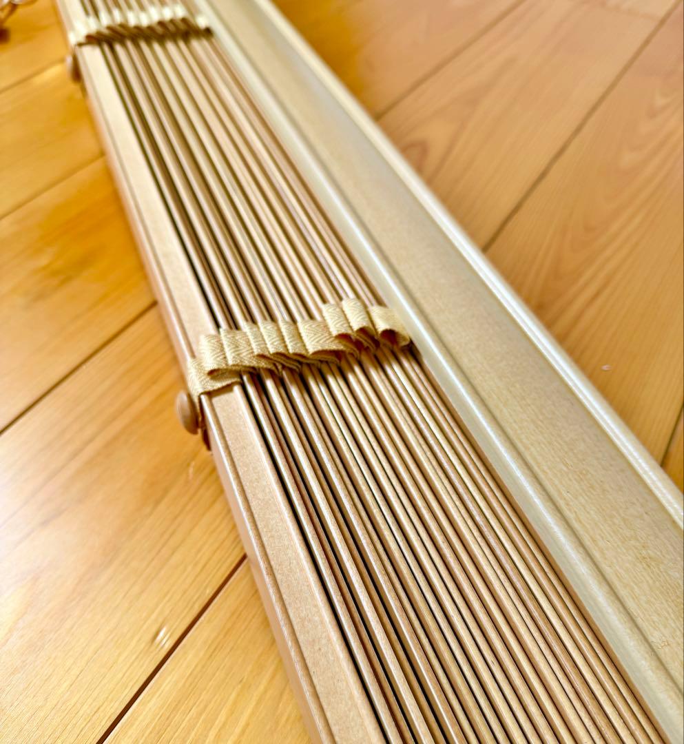 ウッドブラインド 木製　ナチュラル　156cm×71cm