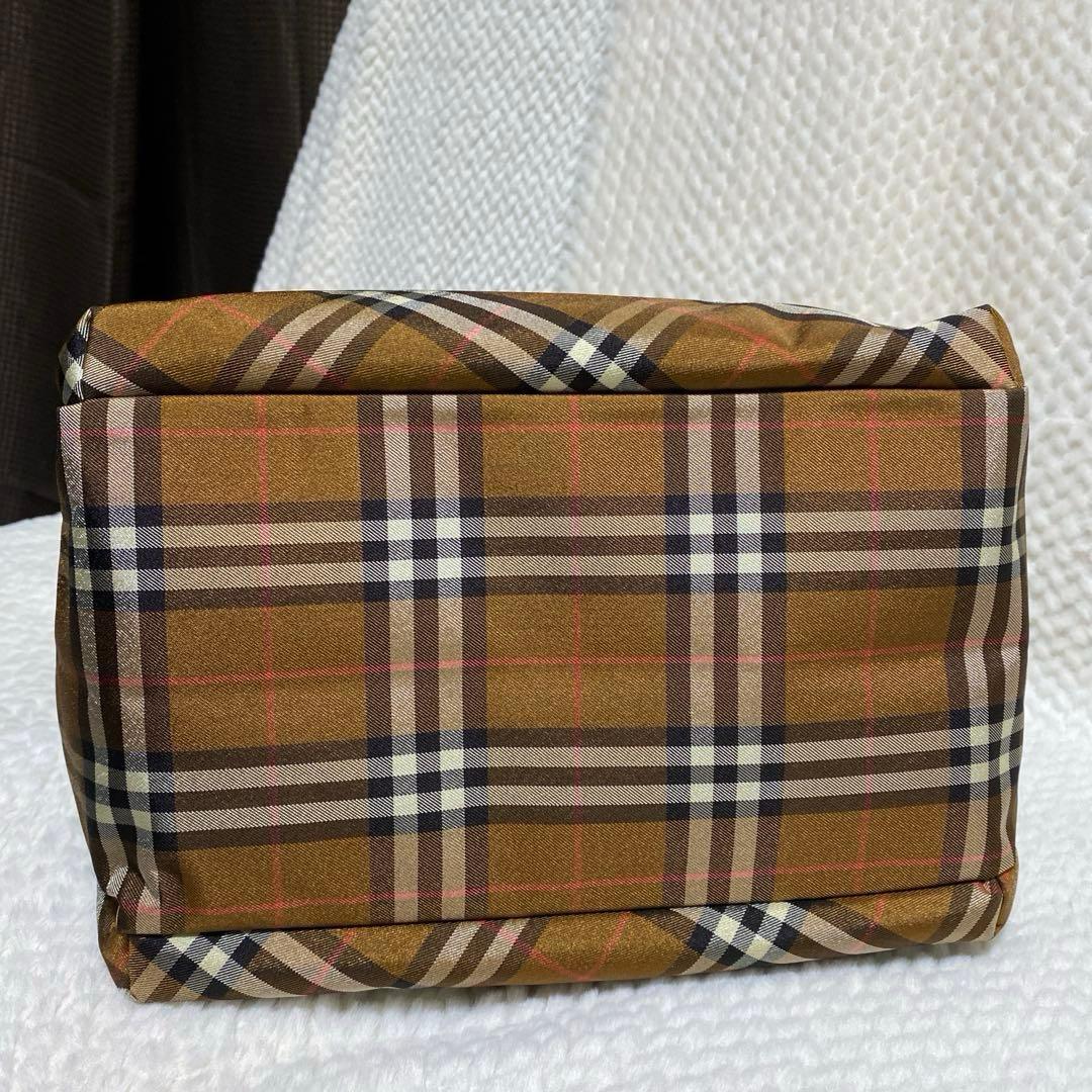 未使用 Burberry バーバリーブルーレーベル ノバチェック ハンドバッグ