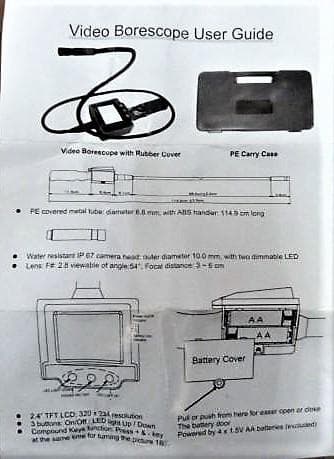 ・ビデオ・ボアスコープ検査・内視鏡・カメラ・モニターケース付・スコープ