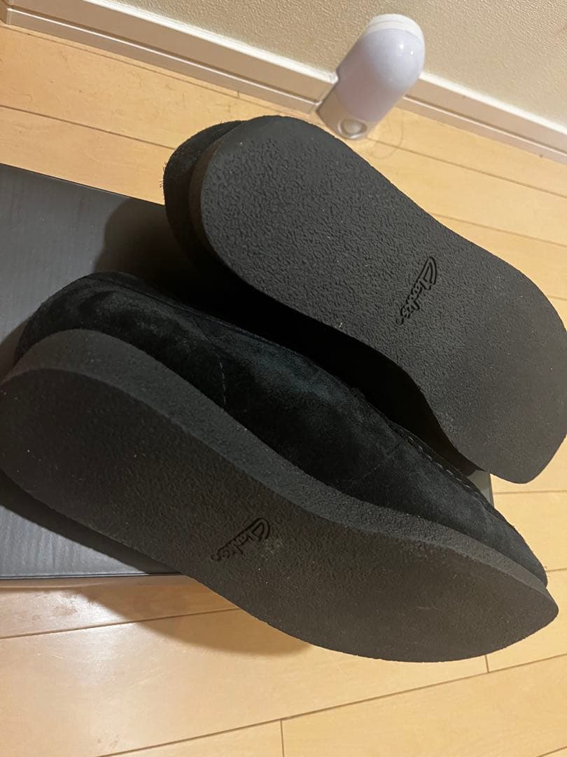 Clarks クラークス ワラビー ブラックスウェード モカシン