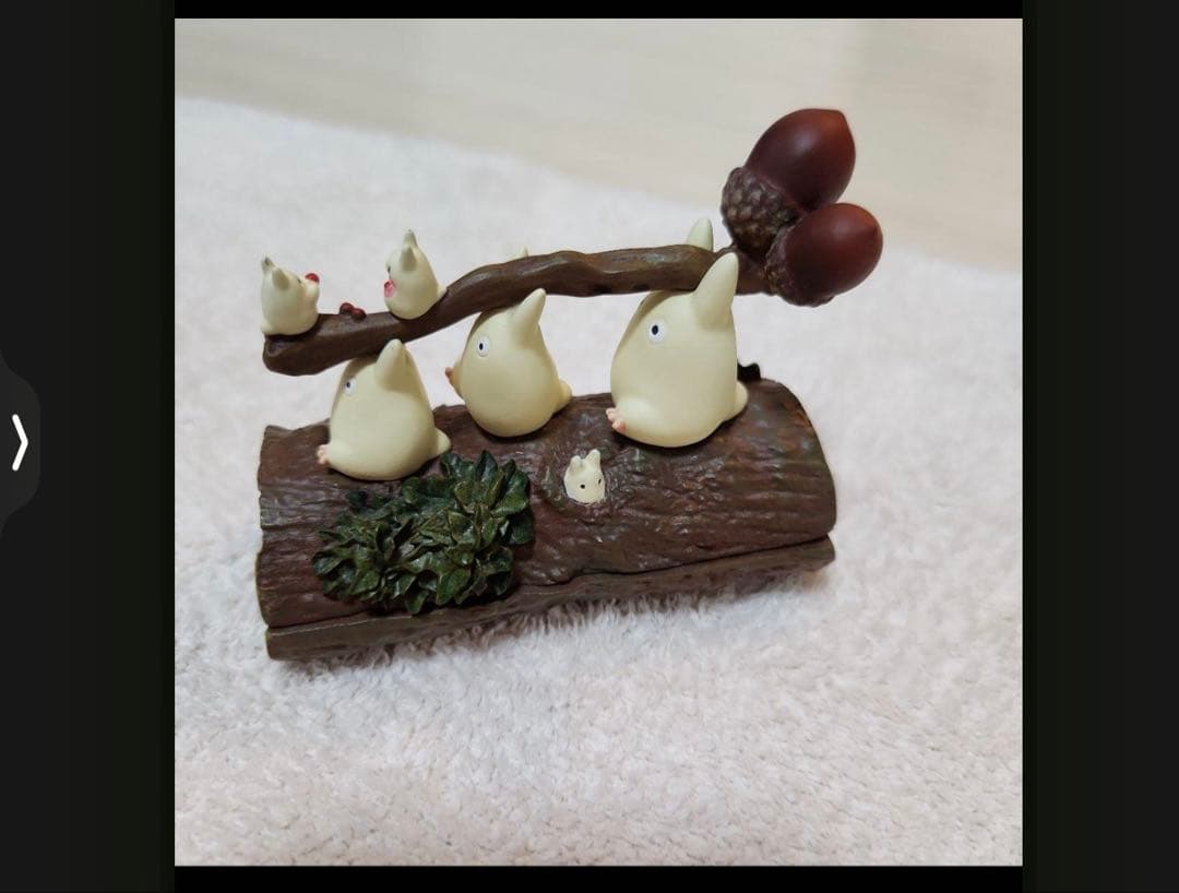 新品　となりのトトロ　丸太の上でエッサホイサ　雑木林のトトロたち 小物入れ