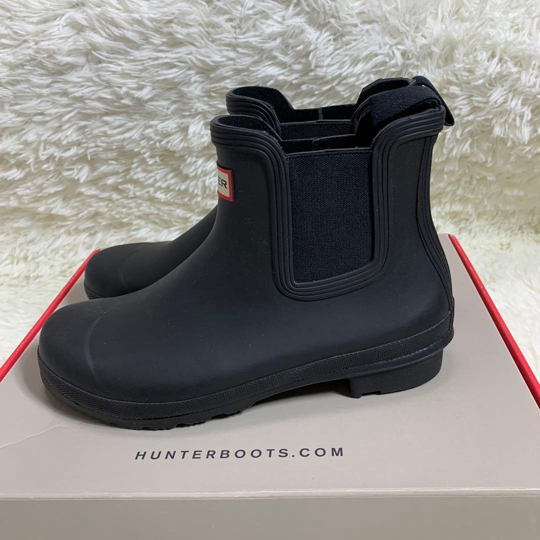 ☆未使用　ハンター　チェルシー　レイン　ショート　ブーツ　UK 7