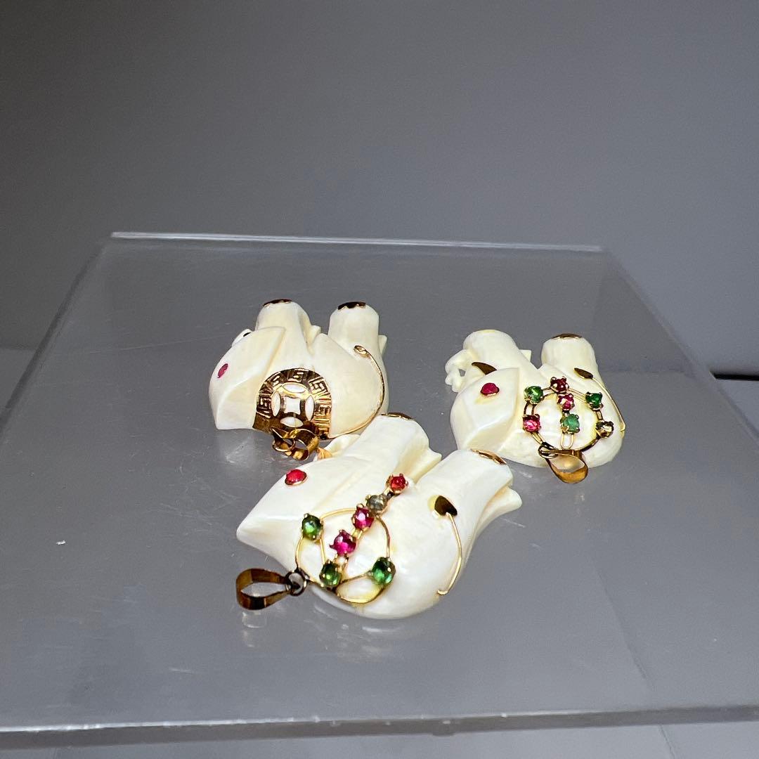 14K585刻印　極上　ネックレストップ3点　タサチ　東さ8-0126☆2F