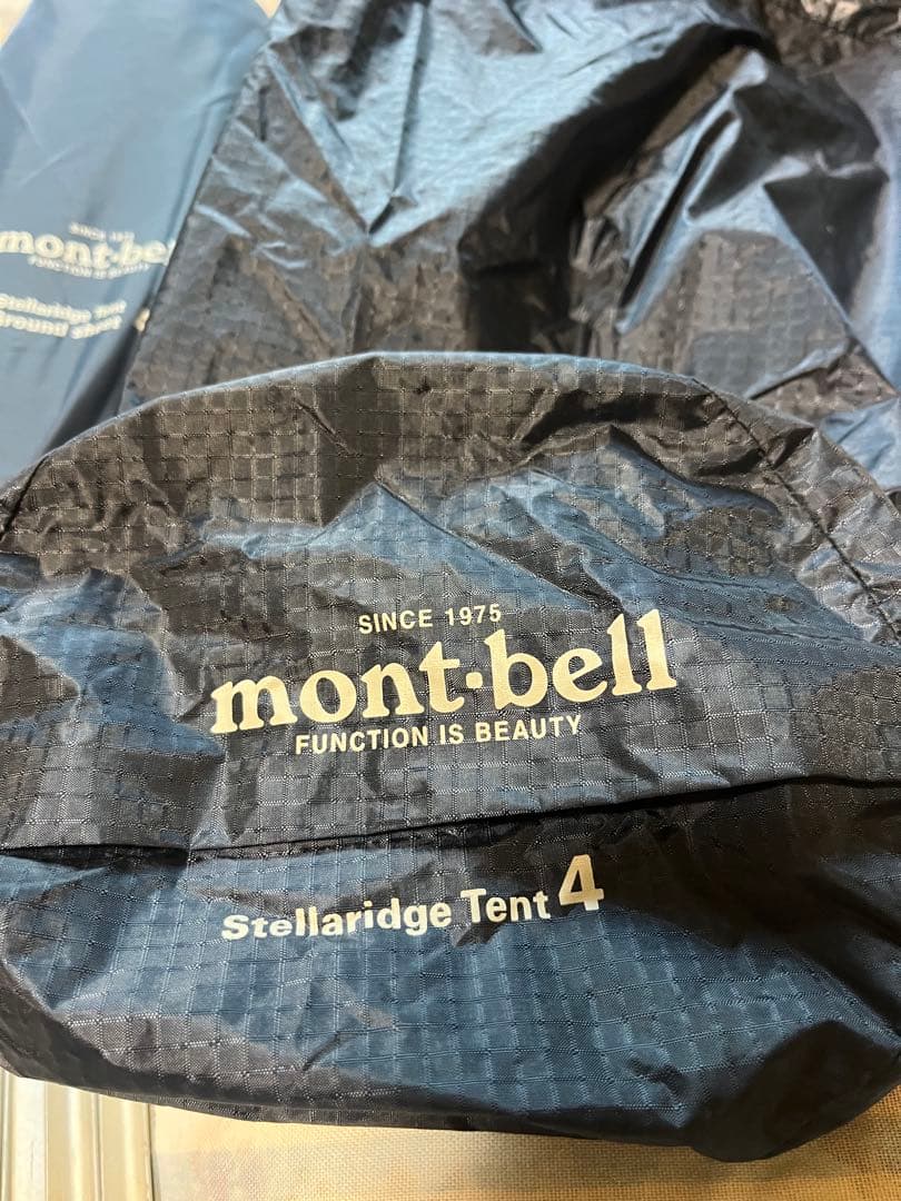 モンベル ステラリッジ4 レインフライ、グランドシート付