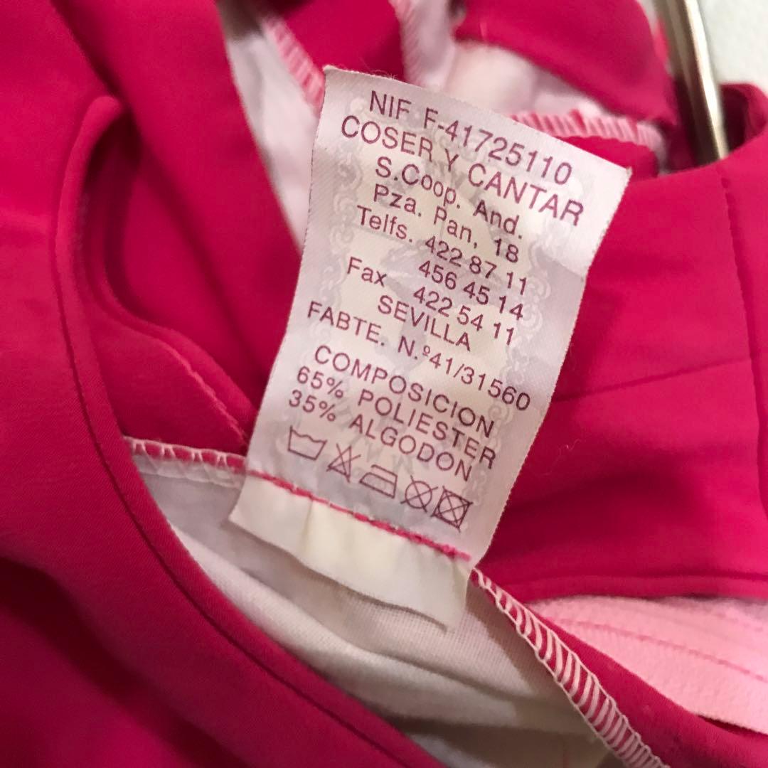 フラメンコ衣装 豪華 水玉 CANELA PURA ロングドレス スペイン