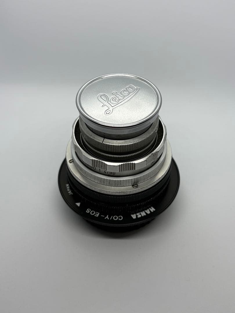 Leica Elmar 9cm 1:4 + OUAGO + マウントアダプター
