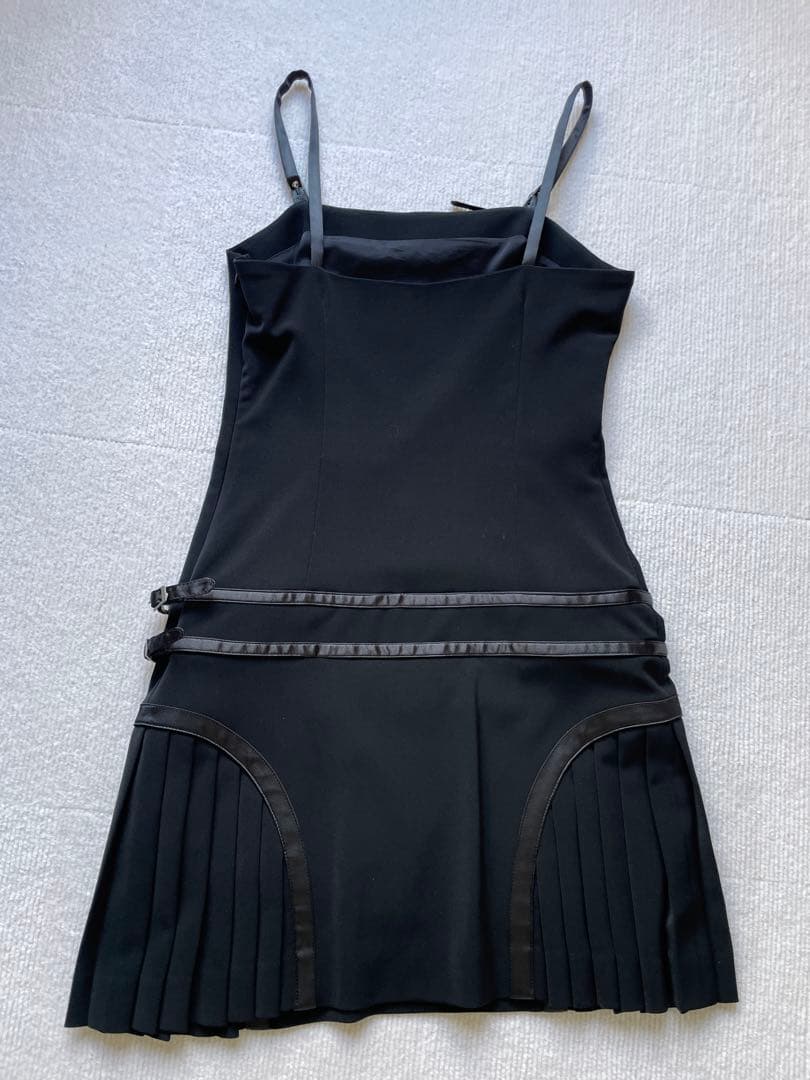 超レアVERSACE JEANS COUTURE 2000s プリーツミニドレス