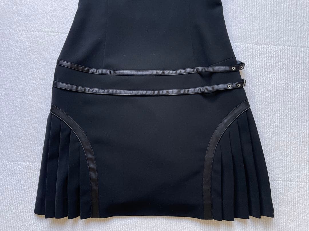 超レアVERSACE JEANS COUTURE 2000s プリーツミニドレス