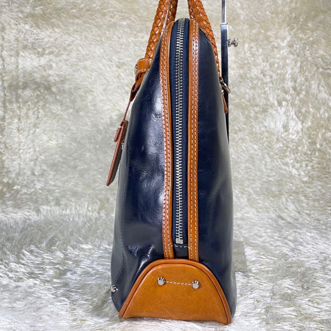 定番❗️キーファーノイ ブリーフケース ネイビー 2way A4 イタリアンレザー