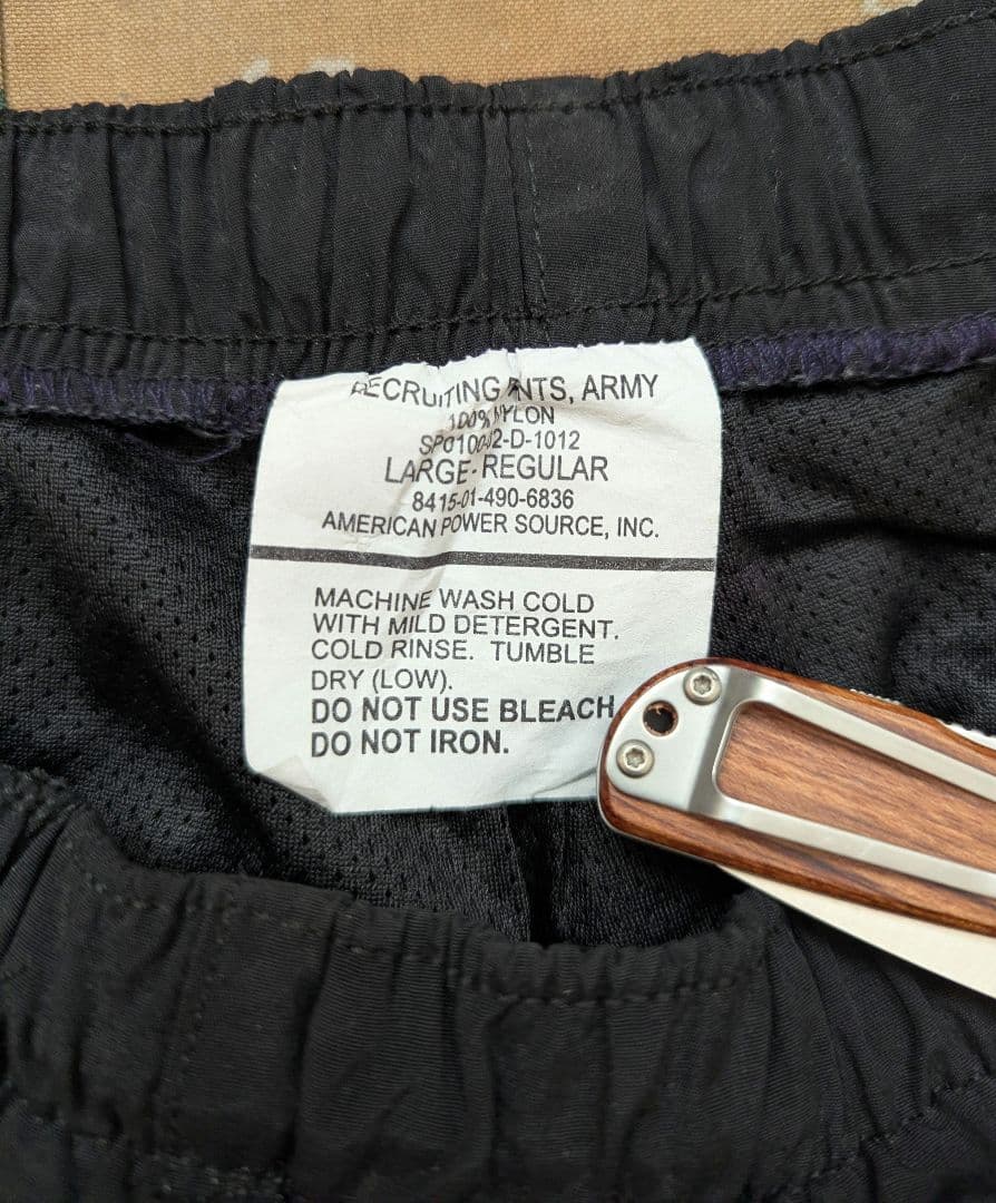 アメリカ軍 L/R USARMY APFU リクルーティングパンツ トレーニング