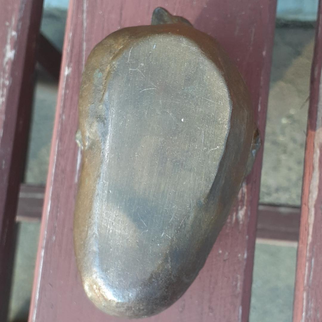 茶道具　鋳銅造り　ひよこ　香盆　香合　金箔　共箱　アンティーク　時代物