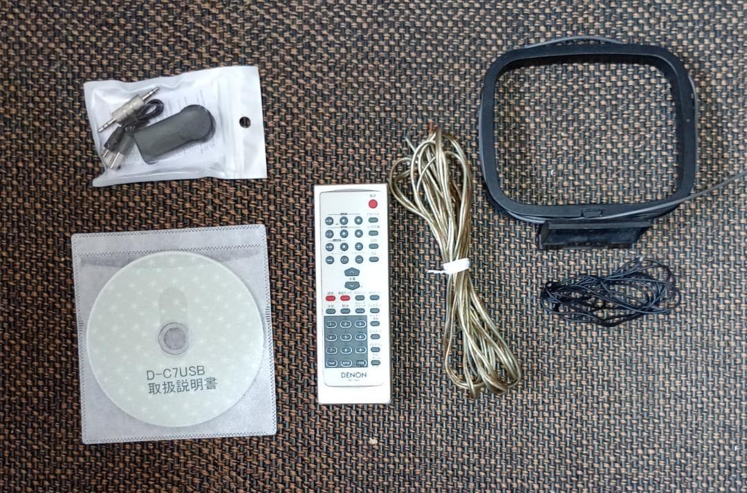 DENON CD/MD/USB/BT対応 D-C7USB　ＢＴレシーバー付き