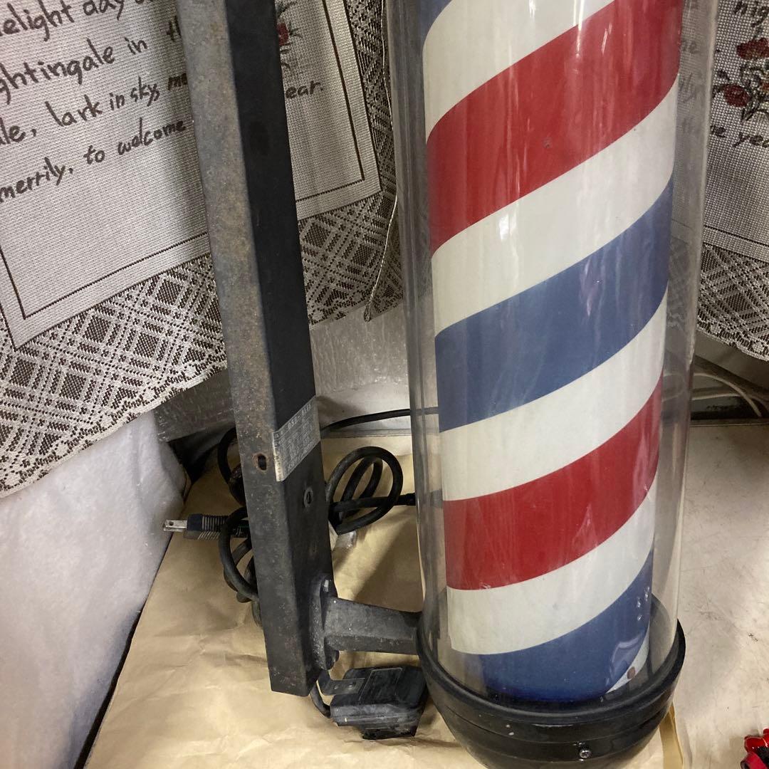 理容 床屋 サインポール 大阪サイン（株） OSB-8155 取付金具付き