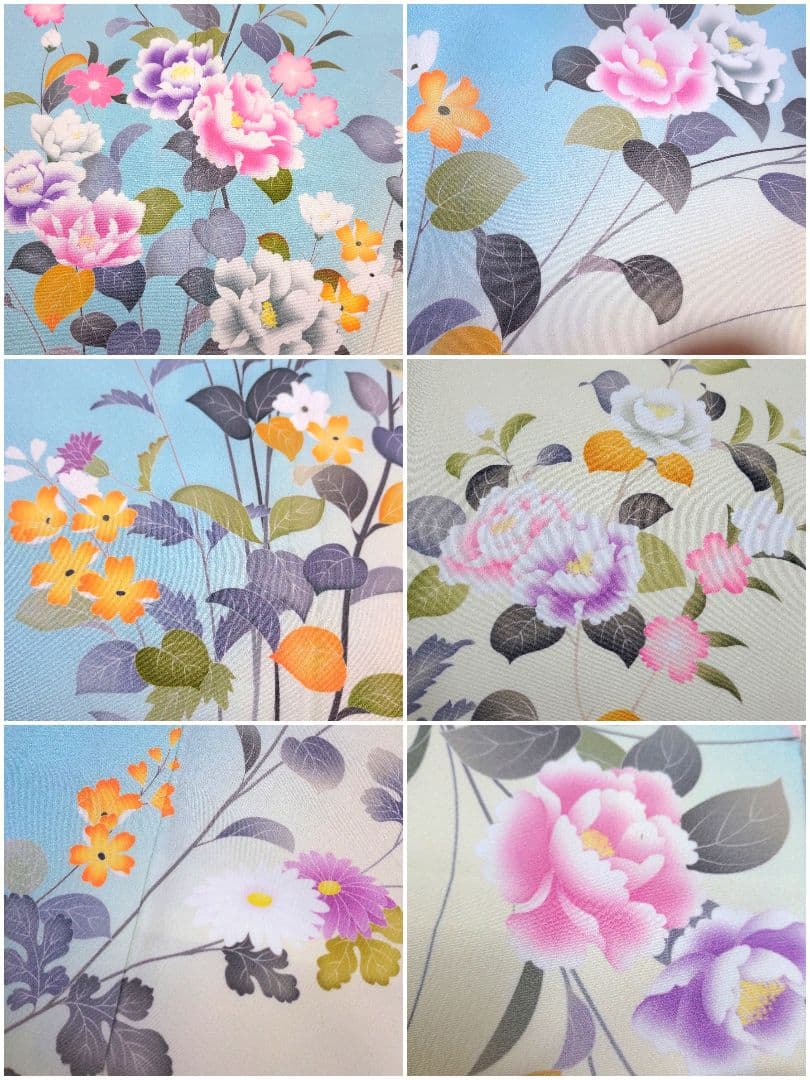 802　半額セール　ブランドもの　美品　染分け暈し　洗える訪問着　4点フルセット