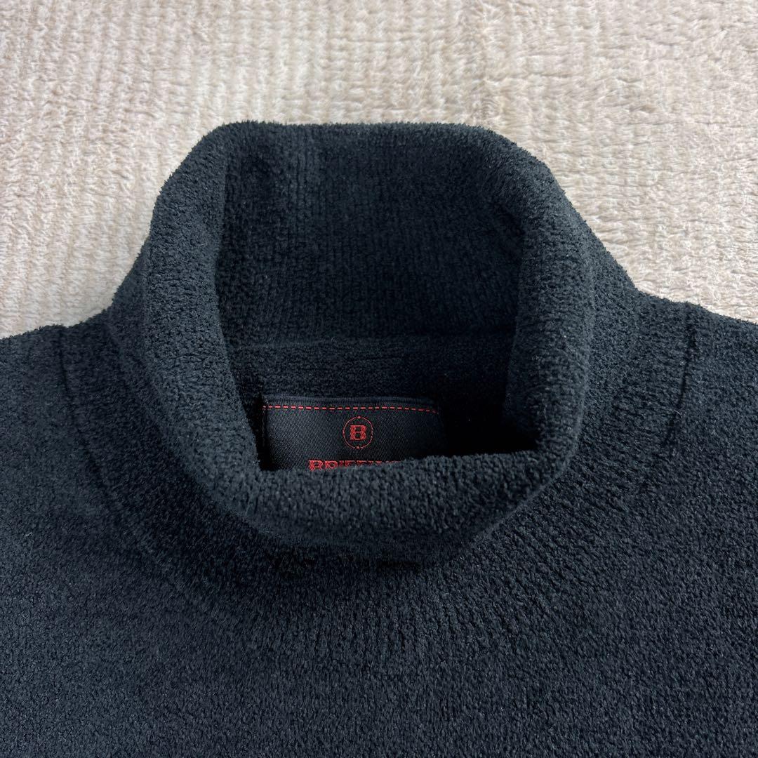 【美品】BRIEFING ブリーフィング ニット　タートル　ブラック　黒　M