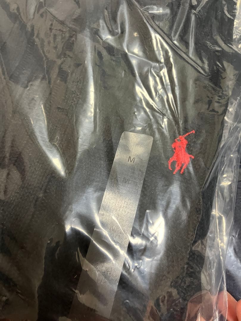 POLO RALPH LAUREN ケーブルニット ハーフジップ メンズ M 黒