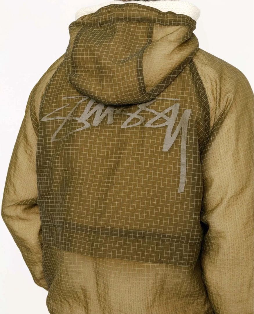 ジャケット・アウター STUSSY BEACH SHELL TRANSPARENT RIPSTOP