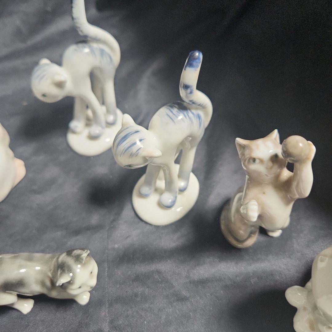 ローヤルコペンハーゲン、ババリエ他猫物置外国製11点