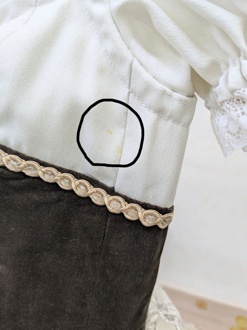 バレエ衣裳/ジュニア 茶&ベージュチュチュ　3着セット 頭飾り付き