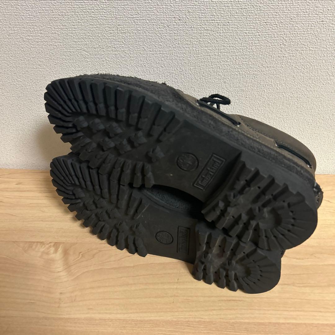 Timberland グレー モカシン　3アイ　US8