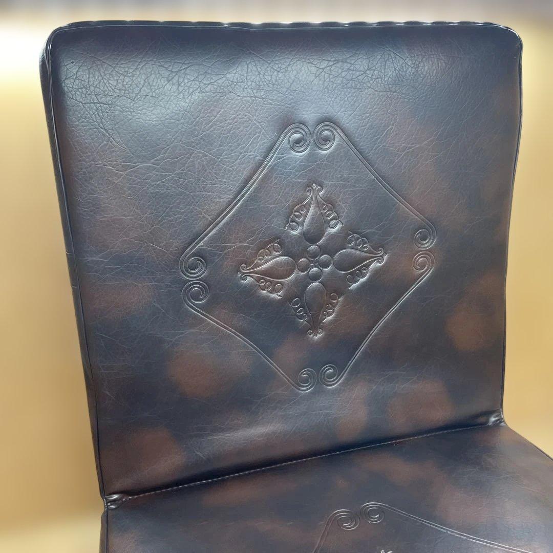 1人掛けソファ　ヴィンテージ　FUJI FRIEND ダークブラウン　レトロ