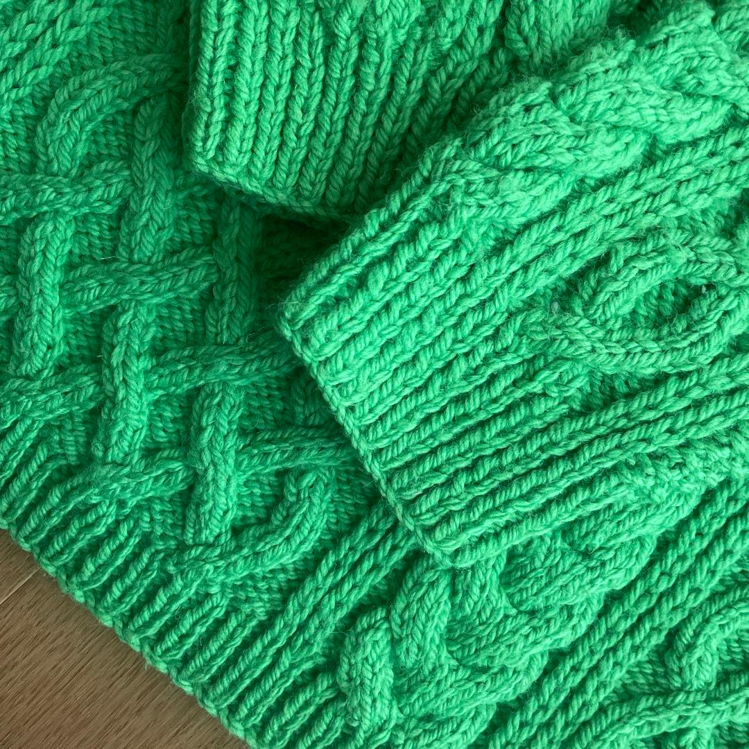 インバーアランINVERALLAN ニット　茶タグ　ケーブル編み