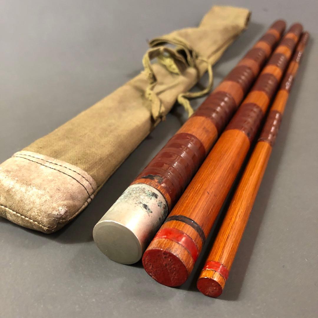 手造り 並継式延べ竿　ジャンク