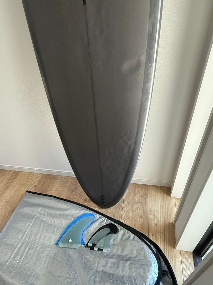 AL MERRICK CI Mid 6'6 フィン+ハードケース6.6 グレー