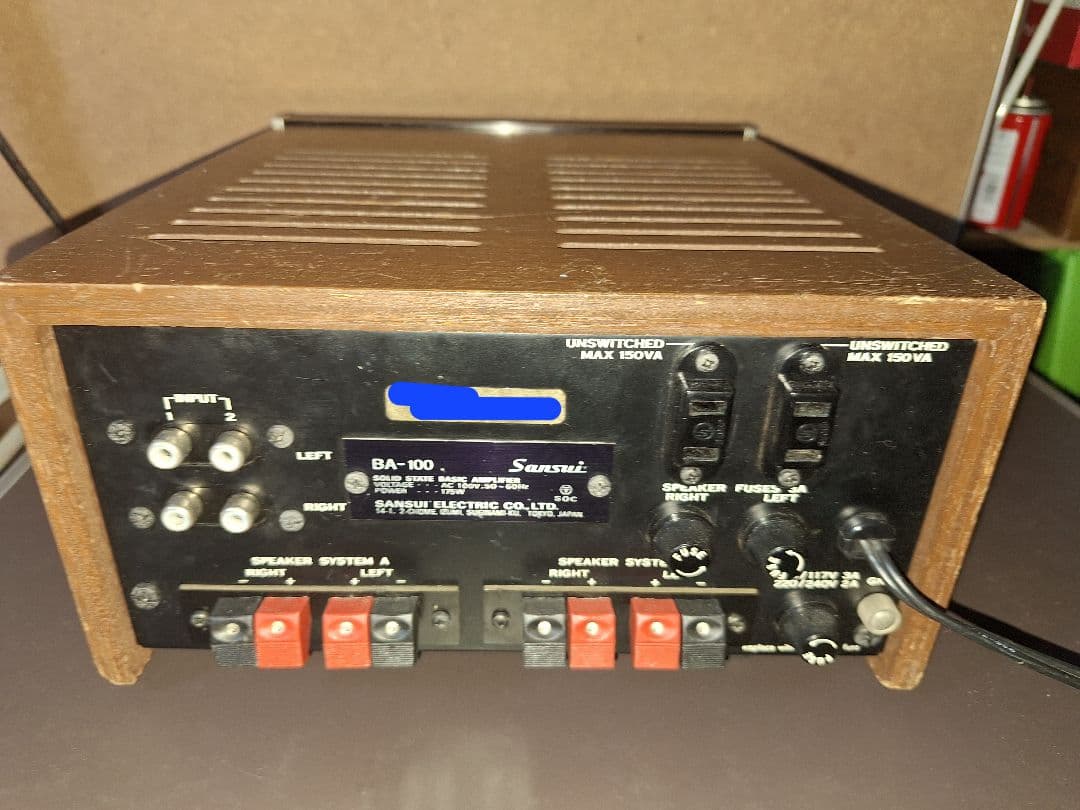 Sansui BA-100 パワーアンプ　最終価格　早い物勝ち
