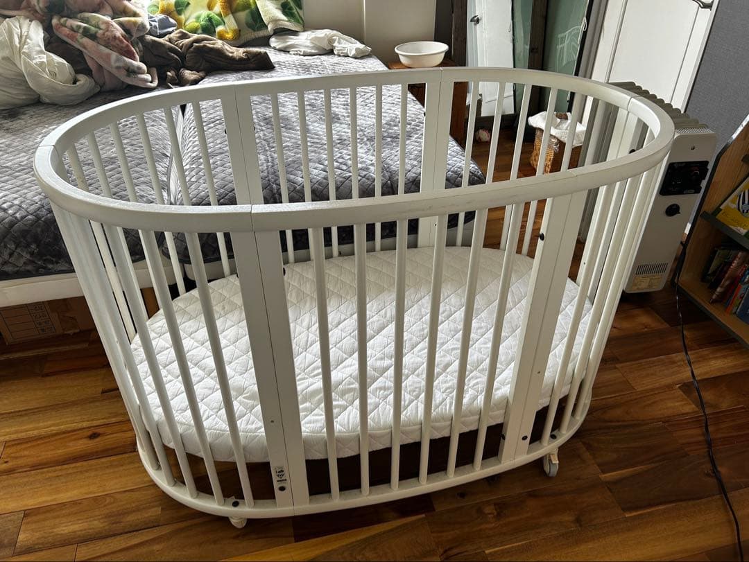 mizukiさま専用/美品　ストッケベビーべッドセット1/2 普通サイズ