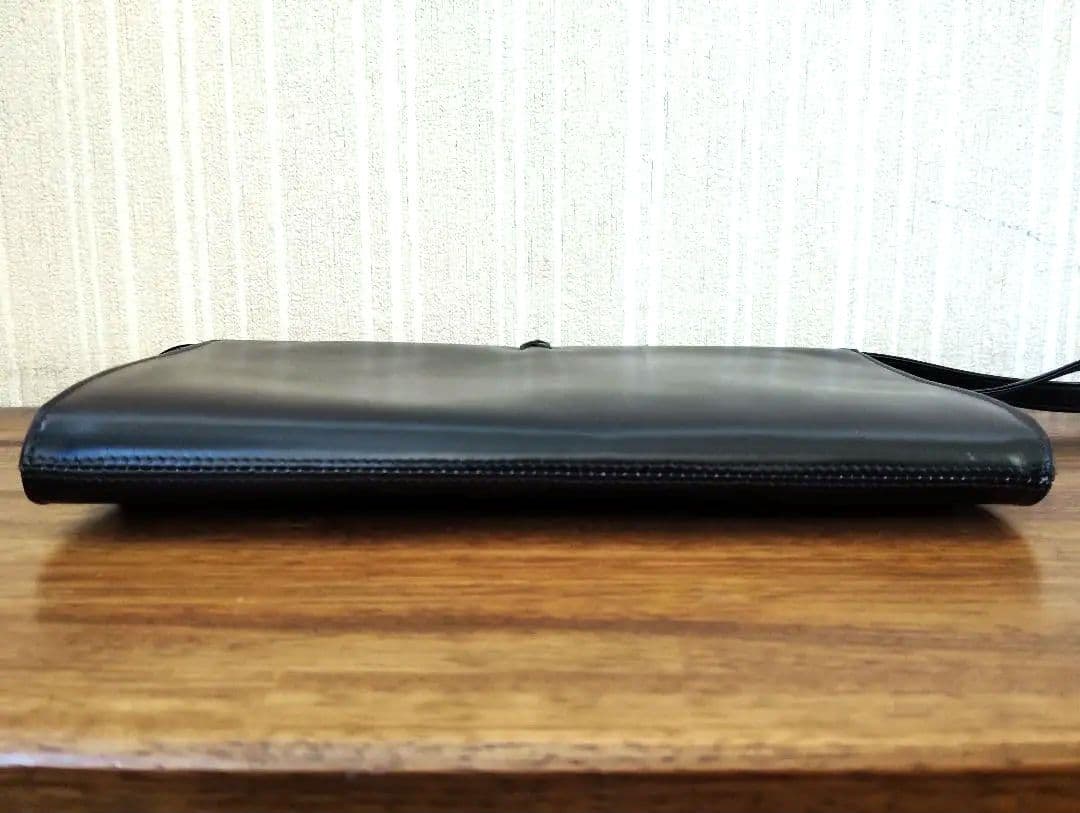 美品　モラビト　ヴァンドーム　ショルダーバッグ　レザー　ブラック 保護袋