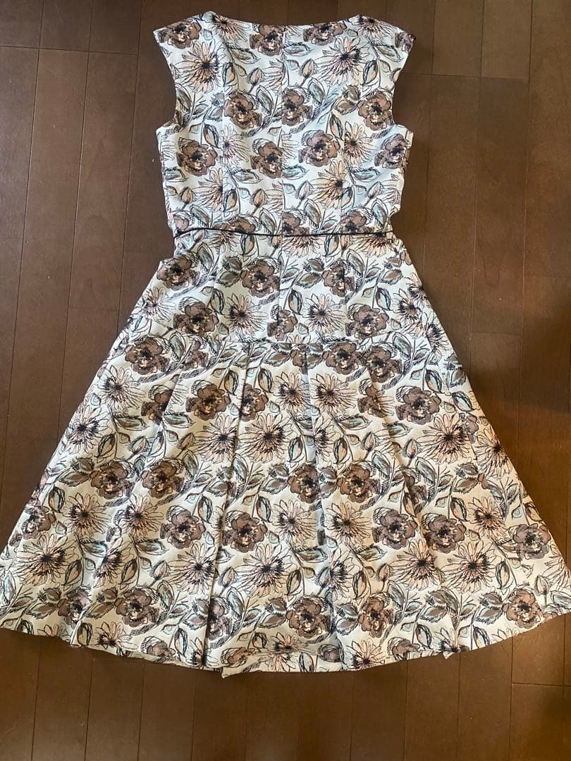 ANAYI 花柄 ノースリーブ ワンピース 新品タグ付き